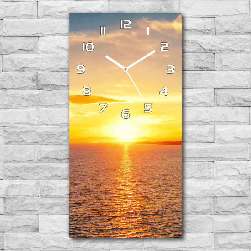 Jaquandre Glass Wall Clock, Yellow/White
