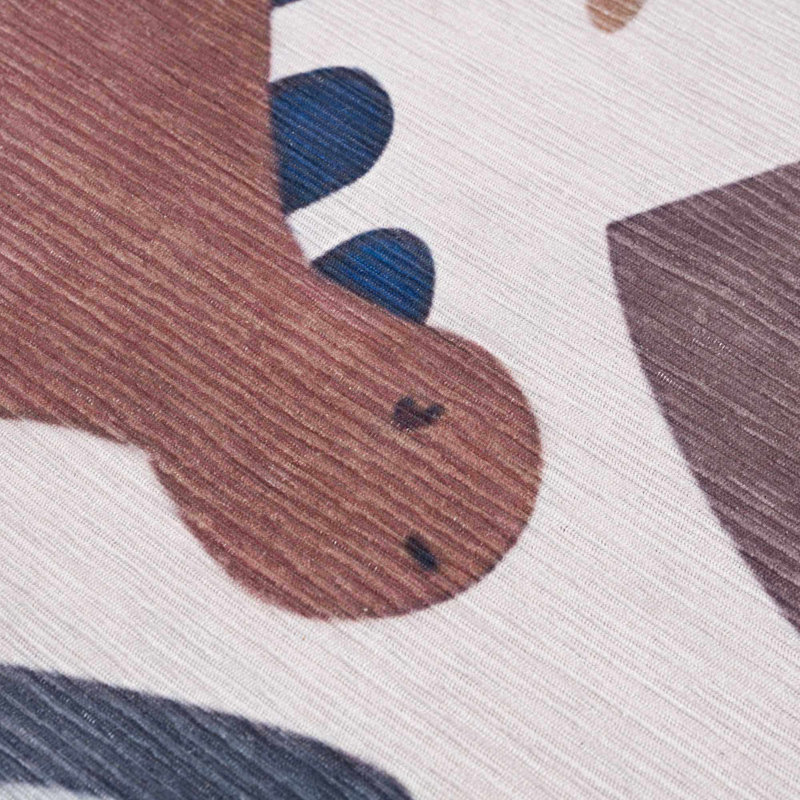 Libra Rectangle Animal Print Machine Woven / Power Loomed Polyester Rug, Rectangle 7'10" x 10'2"