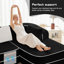 Canapé en velours pelucheux sans assemblage avec mousse haute densité et chaises doubles