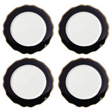Lenox Contempo Luxe Black Dinner Plates, Set of 4