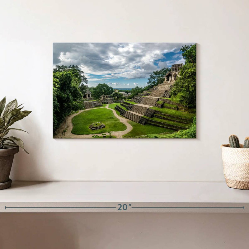 Lilie, ruines mayas de Palenque, H 8 po x l 12 po