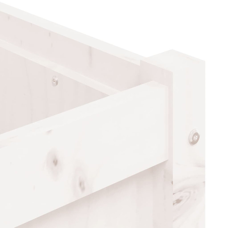 Brocklin Planter Box, White, 50cm H x 180cm W x 50cm D