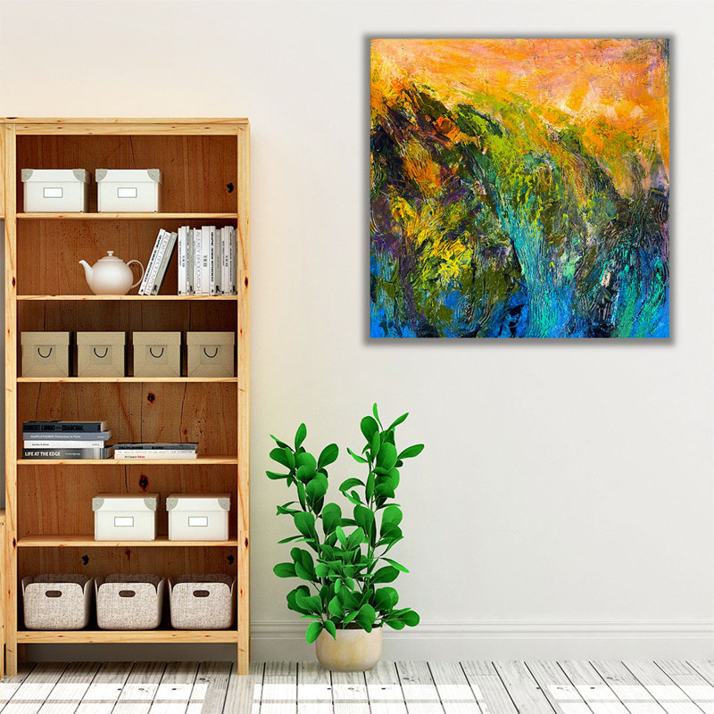 Marsh IV Sunset - Canvas Print Wall Art, 24" H x 24" W