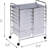 12-Drawer Rolling Storage Cart With Locking Wheels, Semi-Transparent Plastic Drawers, And Durable Work Surface For Home, Office, Or Craft Organization