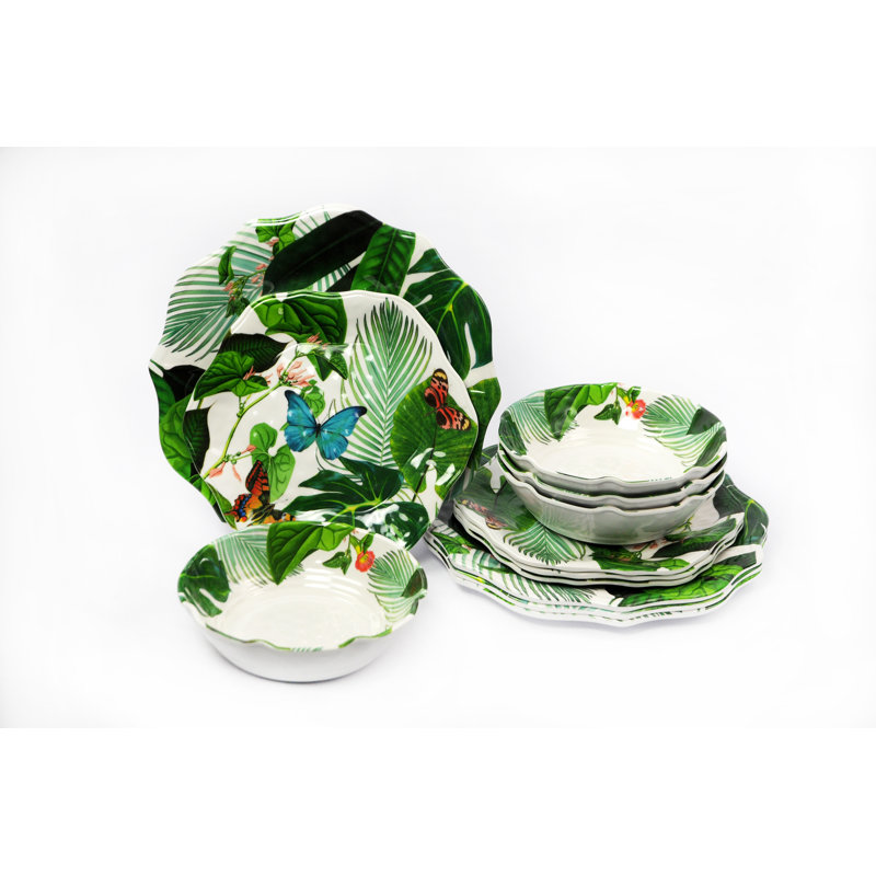 Huan Melamine Dinnerware - Service for 4