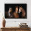 Animal «Brown Stallion Horses, reproduction sur toile»-101456466