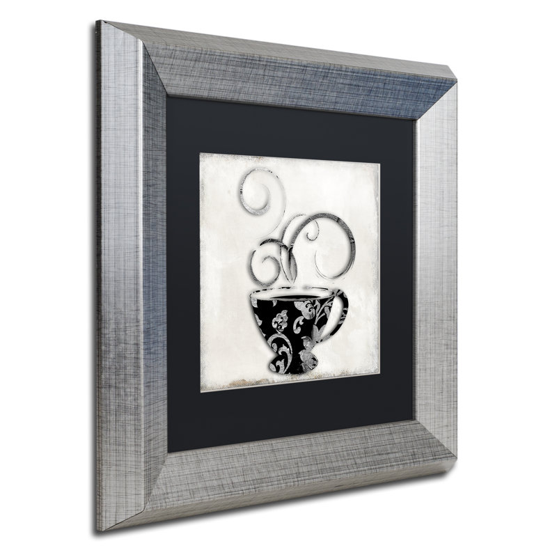 "Jadaya Silver Brewed 2" par Color Bakery, impression encadrée, Noir, H 16 po x l 16 po x P 0,5 po
