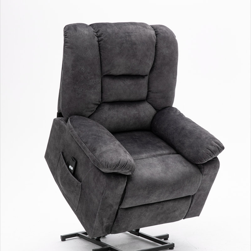 Fauteuil inclinable électrique inclinable électrique pour les personnes âgées, Bleu grisâtre