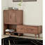 Banc et armoire modulaires en bois massif avec rangement pour chaussures