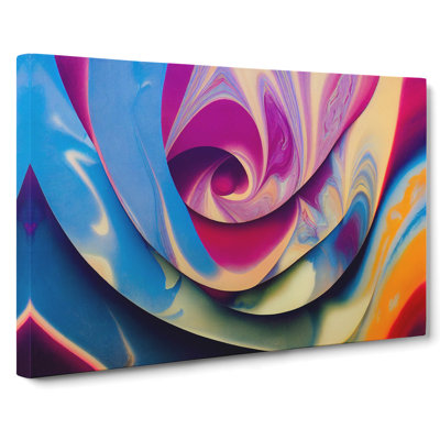 Pleasant Modern Abstract Art - Wrapped Canvas