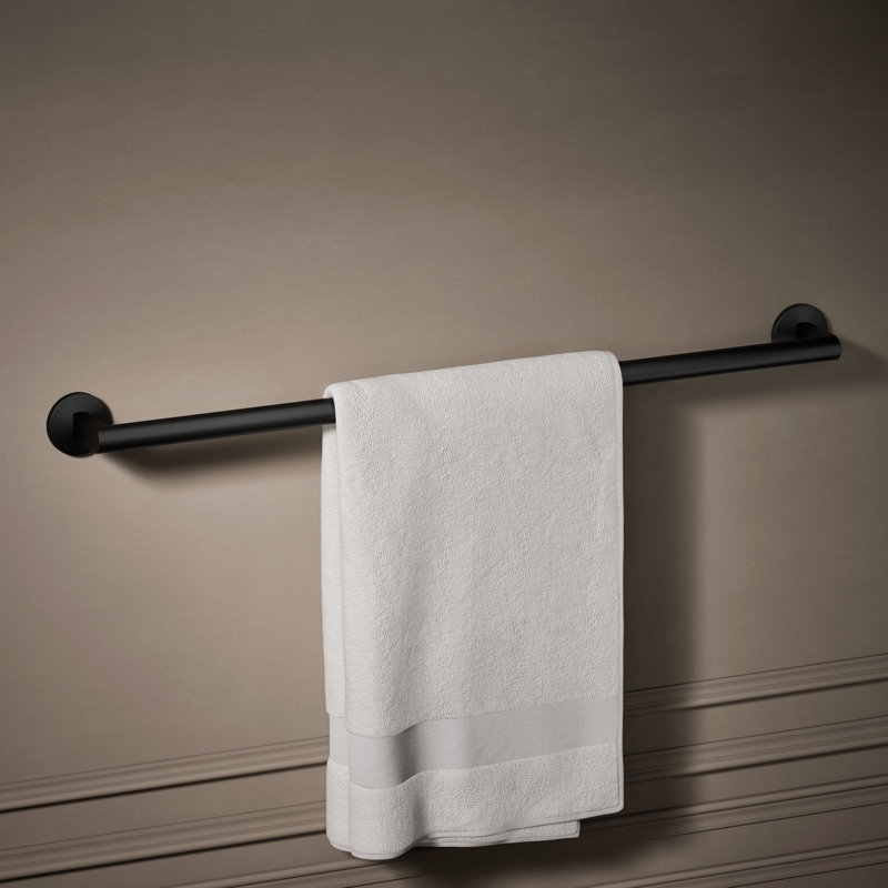 Components Towel Bar, Matte Black, 30"W