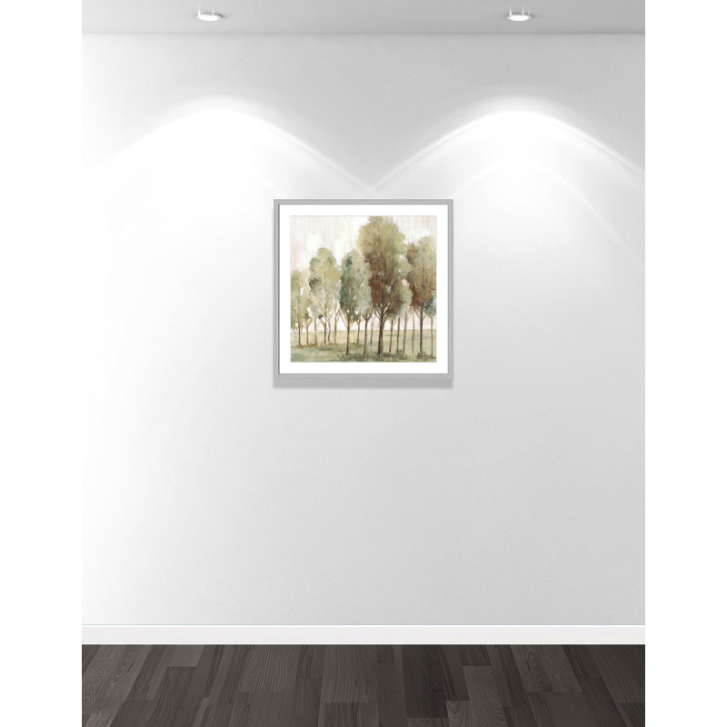 «Silent Fall II» par Eva Watts, Argent mat, L 27,5 po x H 27,5 po, Imprimé mat