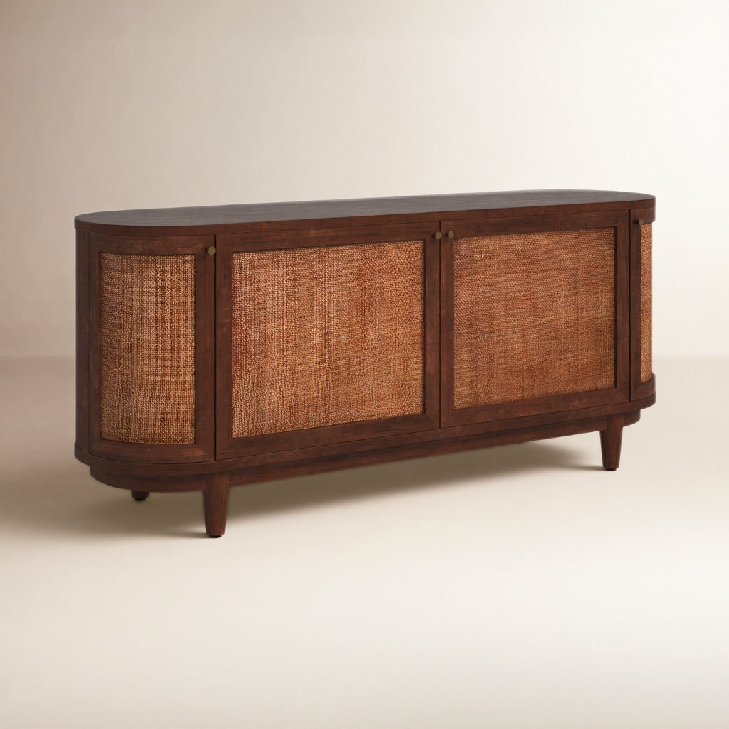 Salvatore Acacia TV Stand, Brown