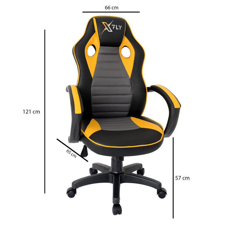 Fauteuil de jeu, Jaune / noir
