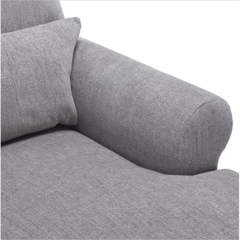 Chaise longue rembourrée avec dossier réglable