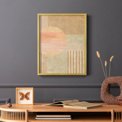 Adobe Sunrise I, reproduction encadrée - bois massif