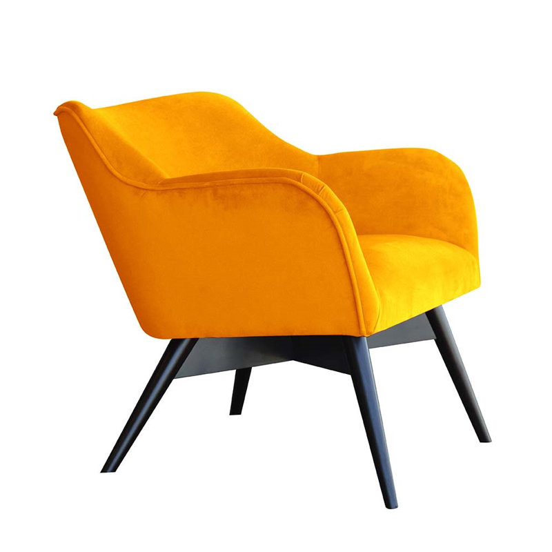 Pepi Upholstered Armchair, Yellow