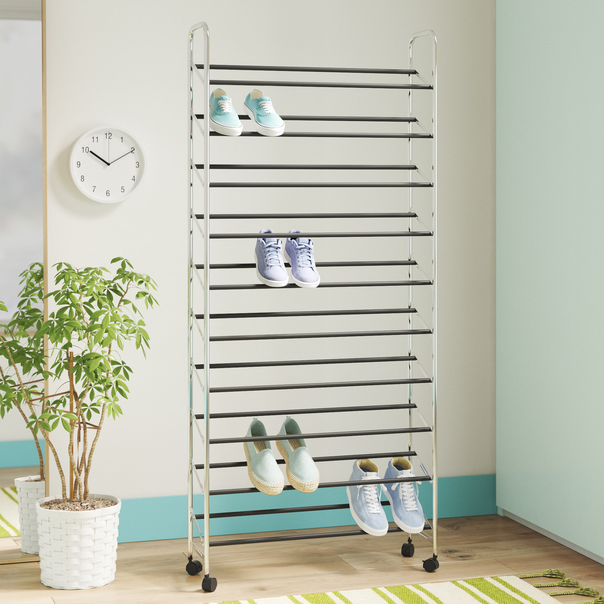Wayfair Basics® 30 Pair Shoe Rack