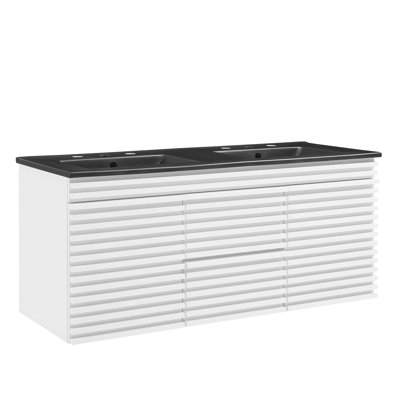 Meuble-lavabo mural 48 po Modway Render