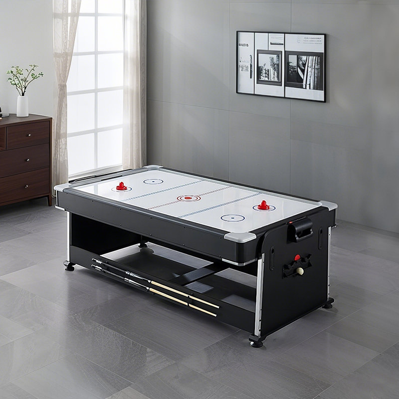 4-in-1 Multi Game Table Includes Billiards, Table Tennis,Air Hockey Table & Dining Table