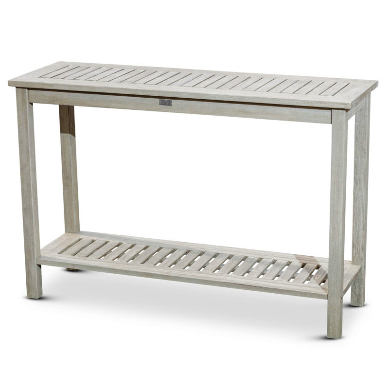 Console en bois massif 48 po Roehl, Gris