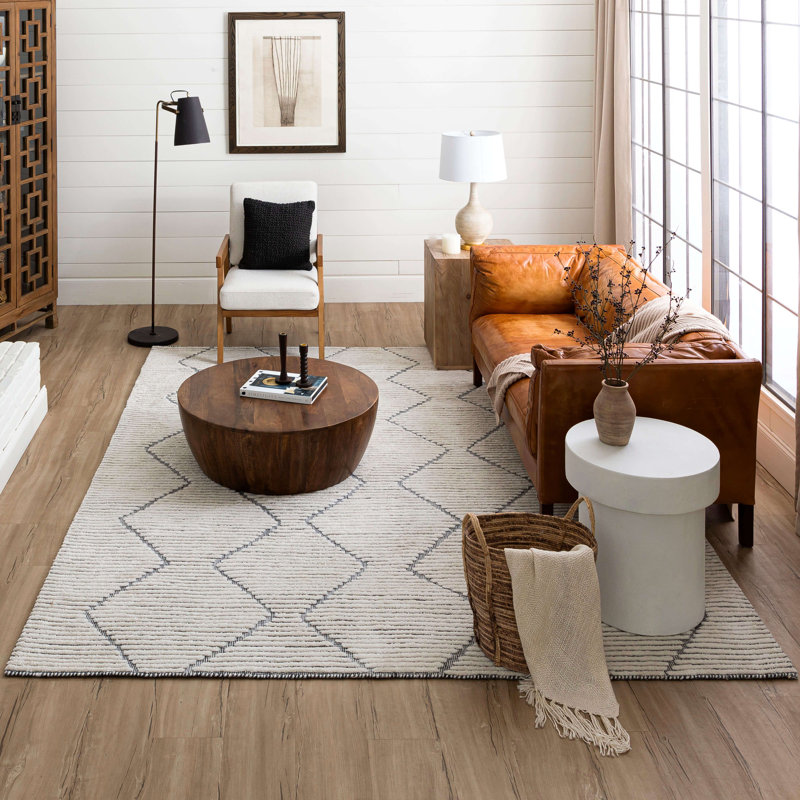 Scott Living by Drew and Jonathan Beni Black White Area Rug, Rectangle 9' x 12'