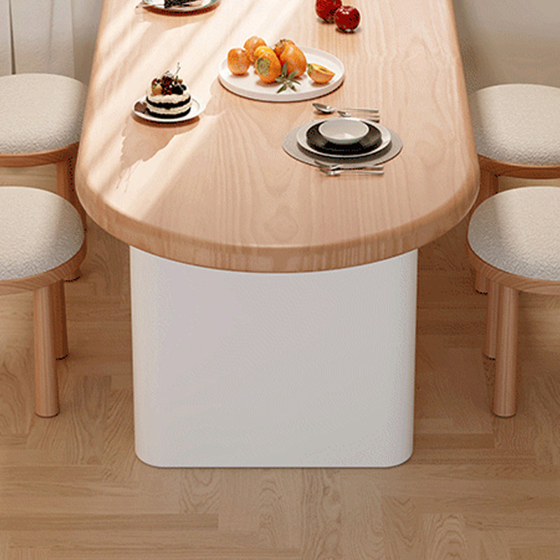 Simple Style Solid Wood Dining Table, 29.52"H x 78.74"L x 31.49"W, Brown