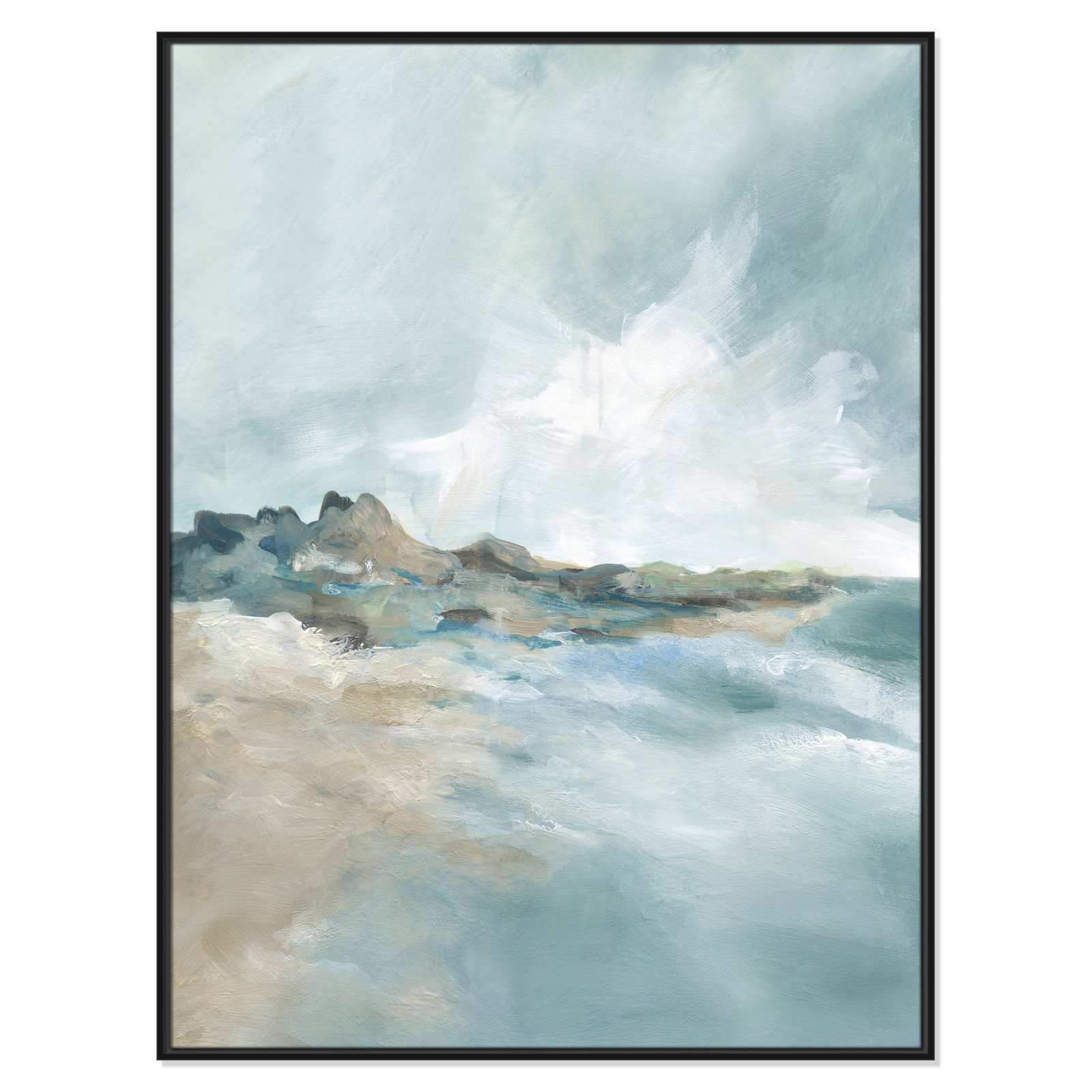 Sandpoint Print by Carol Robinson, Black, 49.5" H x 37.5" W