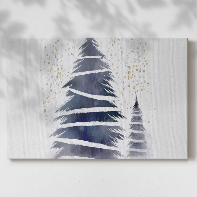 Art de vacances de Noël III - Toile tendue avec châssis - LII, H 12 po x l 18 po