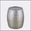 Modern Contemporary Aluminum End Table with Glossy Hand Hammered Design, Perfect for Elegant and Functional  Decor-783297067