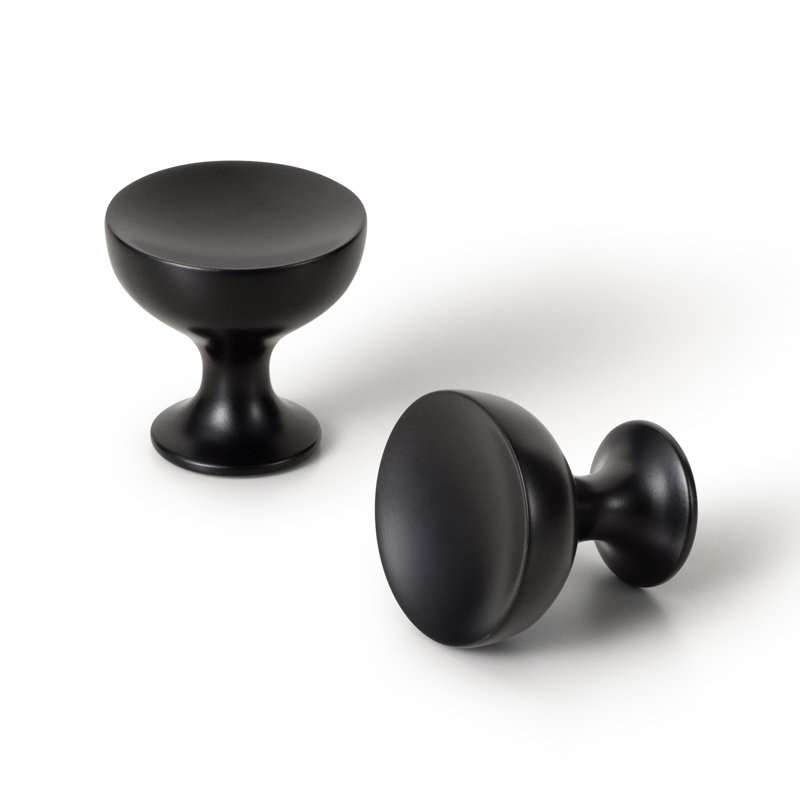 Poignée en forme de verre à vin de 1,26 po de diamètre, Noir, noir, noir, noir