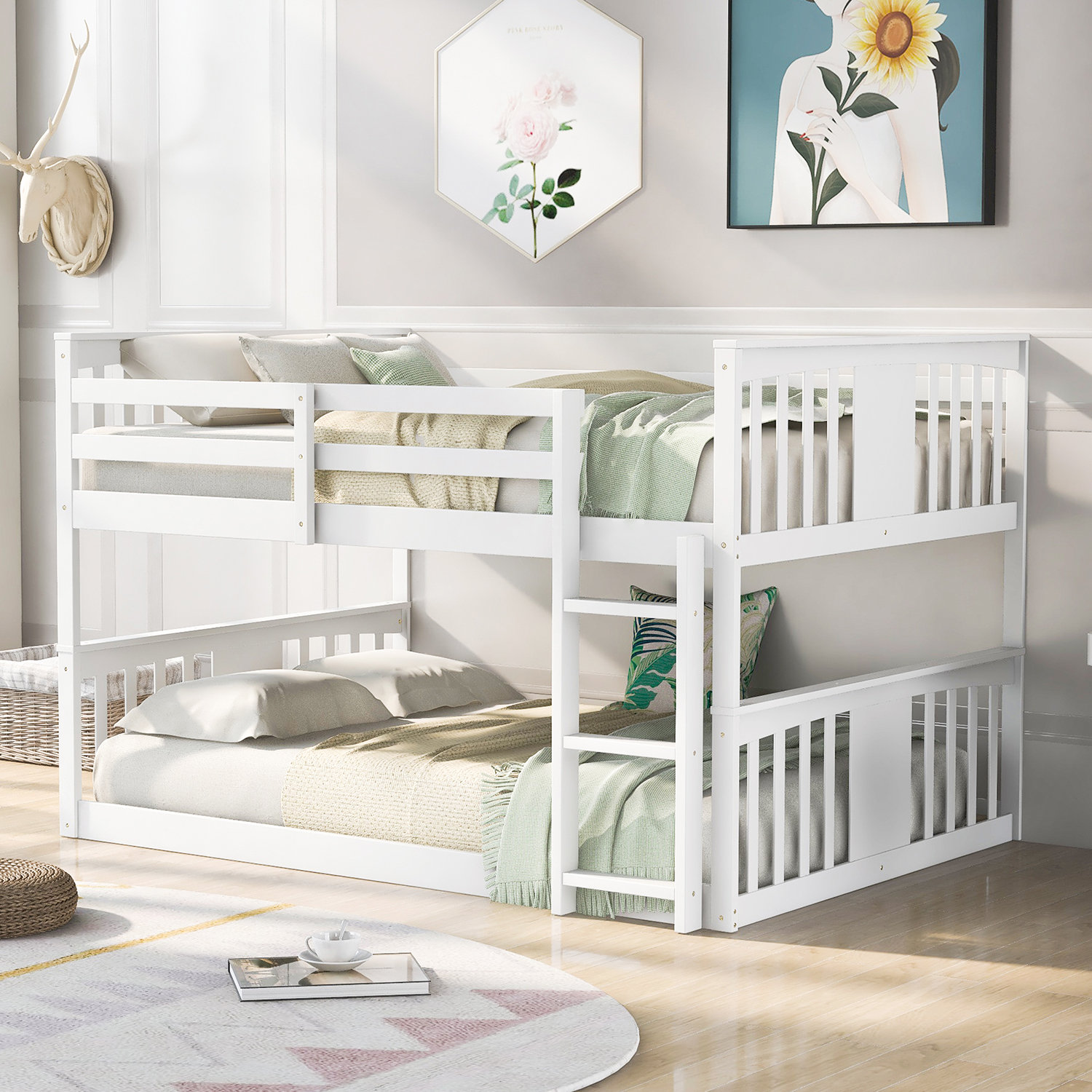 Harriet Bee Hallah Kids Full Over Full Bunk Bed | Wayfair