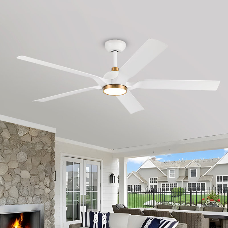 Kaveesh 60'' Ceiling Fan with LED Lights, White