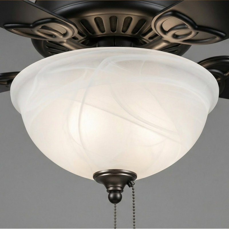 Ventilateur de plafond 12 po de remplacement par Kira Home, mise à niveau du bol en verre tourbillon, compatible avec un abat-jour en verre avec chasseurs - Hampton Bay - ventilateurs Harbor Breeze et plus, P 12 po x H 4,5 po