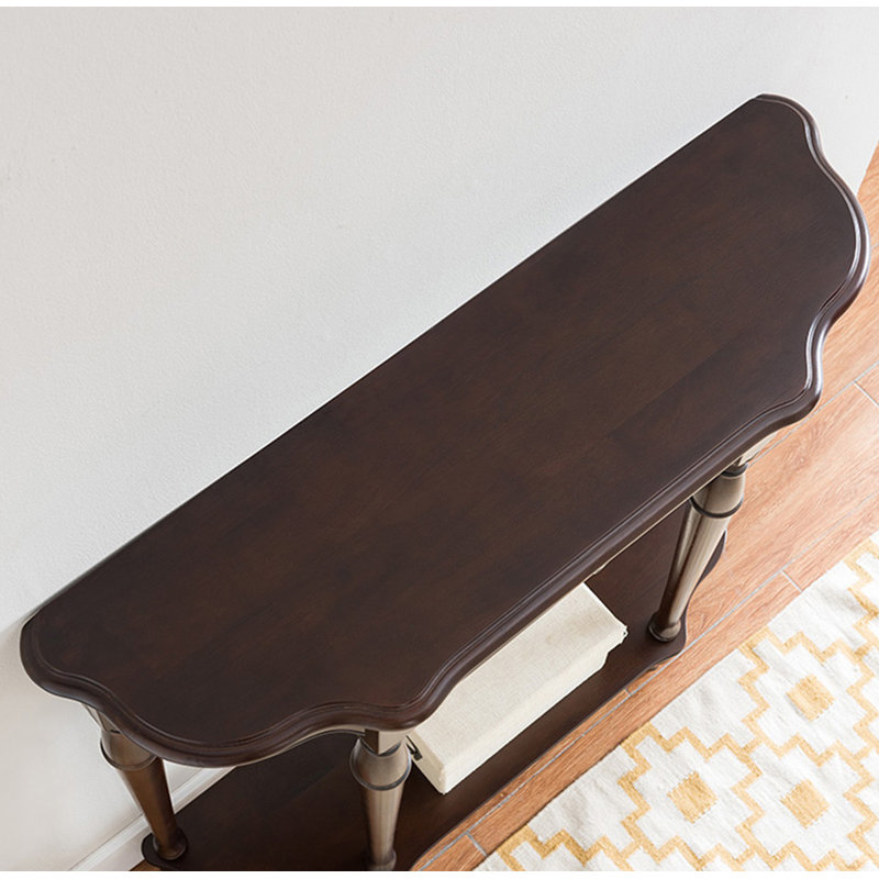 Console d'entrée élégante avec 1 tiroir et tablette inférieure, H 35,43 po x l 35,43 po x P 11,81 po, Noir
