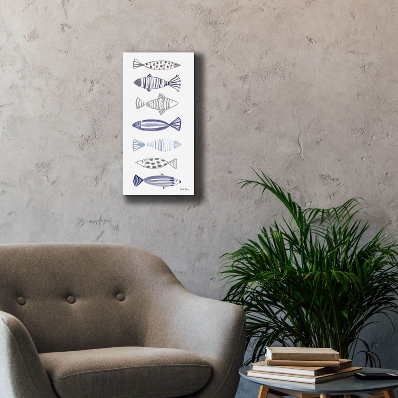 «Epic Graffiti» «A School Of Fish 1» par Farida Zaman, art mural sur toile