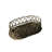 2 Piece Oval Rattan Basket Set