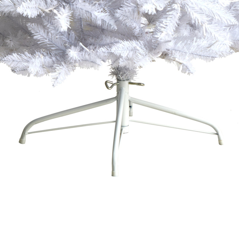 Sapin de Noël cachemire blanc avec lumières DEL, 7'
