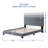 Linen Upholstered Platform Bed-1417458919-1417458918
