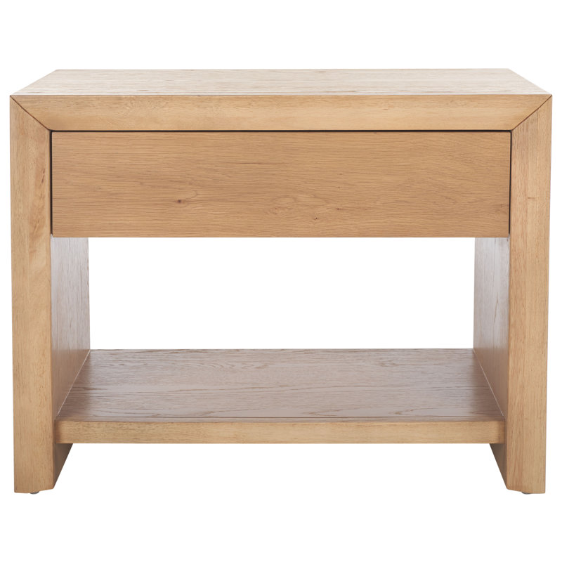 Table de chevet 1 tiroir Wyat, Naturel