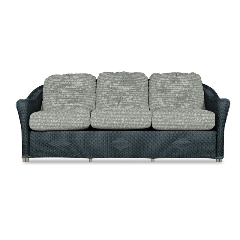 Reflections Outdoor 3 - Seat Patio Sofa, Hansen Dove, Denim Blue