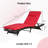 Outdoor Wicker Long Reclining  Lounge Chair Set of 2-1698292682