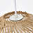 17 Inch 1-Light Natural Rattan Pendant Light