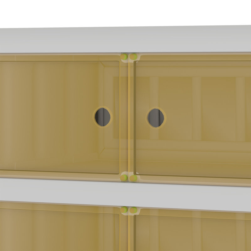 Armoire de rangement à chaussures empilable 32 paires pour entrée, chambre à coucher