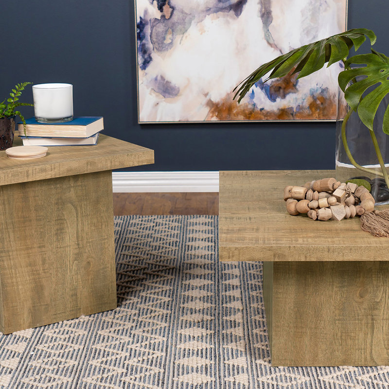 Table de bout carrée Mango, lignes épurées et stable, idéale pour l'espace de vie, bois d'ingénierie de couleur profonde de 23,5 pouces, conception à profil bas, pièce de présentation