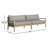 94'' Wide Straight Teak Patio Sofa with Cushions-1845229510-1845229508