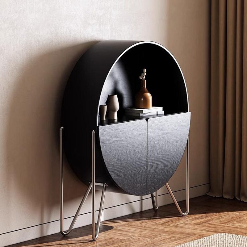 Console Minimalist, H 57,1 po x l 49,2 po x P 13,8 po, Noir