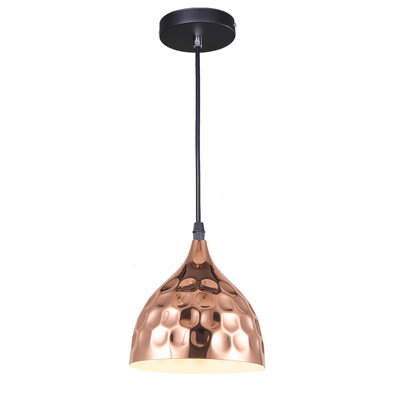 Luminaire suspendu en dome à 1 lumière