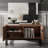 Aadam Modern TV Stand For Tvs Up To 110 Inch, 4 In 1 Wood Entertainment Center TV Console Table With Adjustable Shelves And Metal Base For Living Room,Bedroom, Brown.
