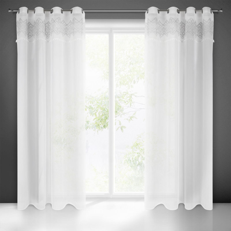 Katravia Sheer Curtain Single Panel